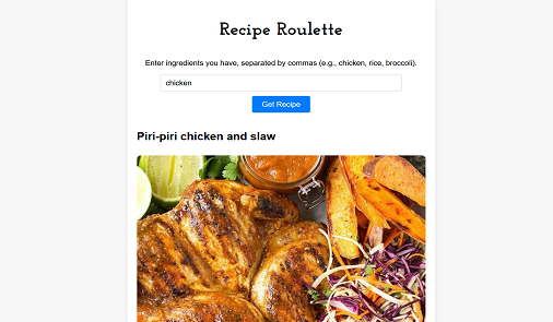 Recipe Roulette